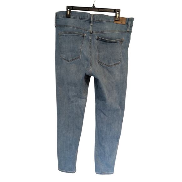 Madewell Roadtripper Crop Jeans Size 32 Light Wash Stretch Denim - Picture 2 of 6